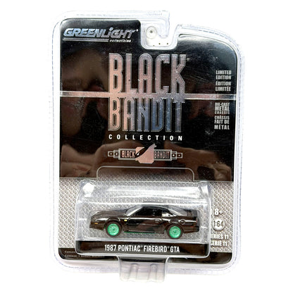 Greenlight Black Bandit 1987 Pontiac Firebird CHASE 1:64 Diecast Green Machine