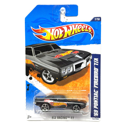 Hot Wheels HW Racing 1969 Pontiac Firebird T/A 1:64 Diecast Black