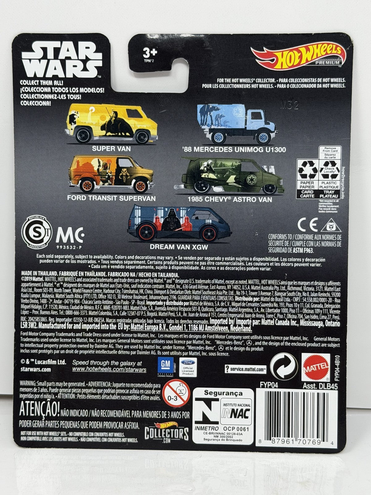 Hot Wheels Premium Star Wars 1985 Chevrolet Astro Van 1:64 Diecast Real Riders