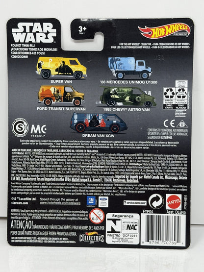 Hot Wheels Premium Star Wars 1985 Chevrolet Astro Van 1:64 Diecast Real Riders