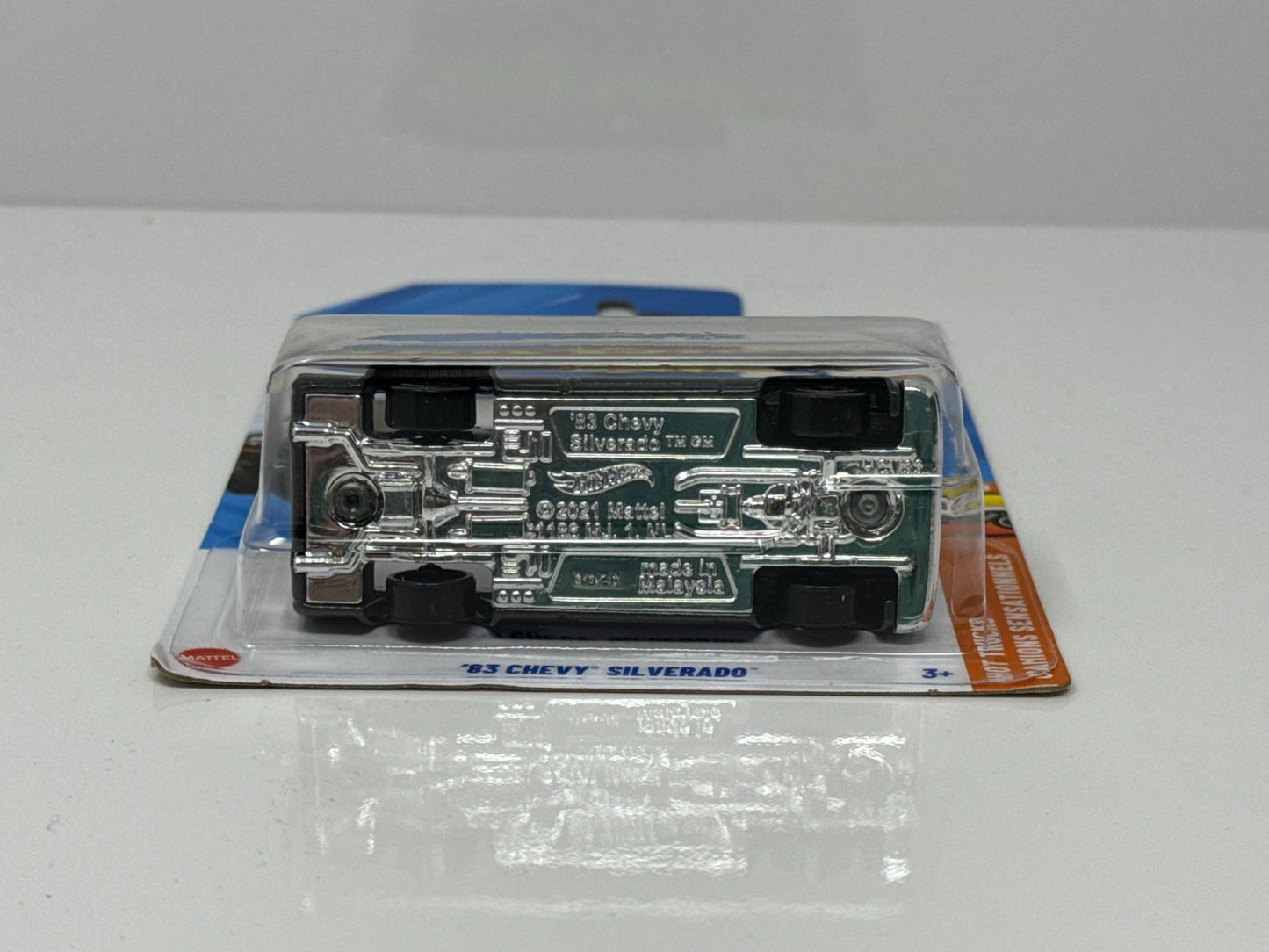 Hot Wheels Hot Trucks 1983 Chevy Silverado Black Gold Trim 1:64 Diecast