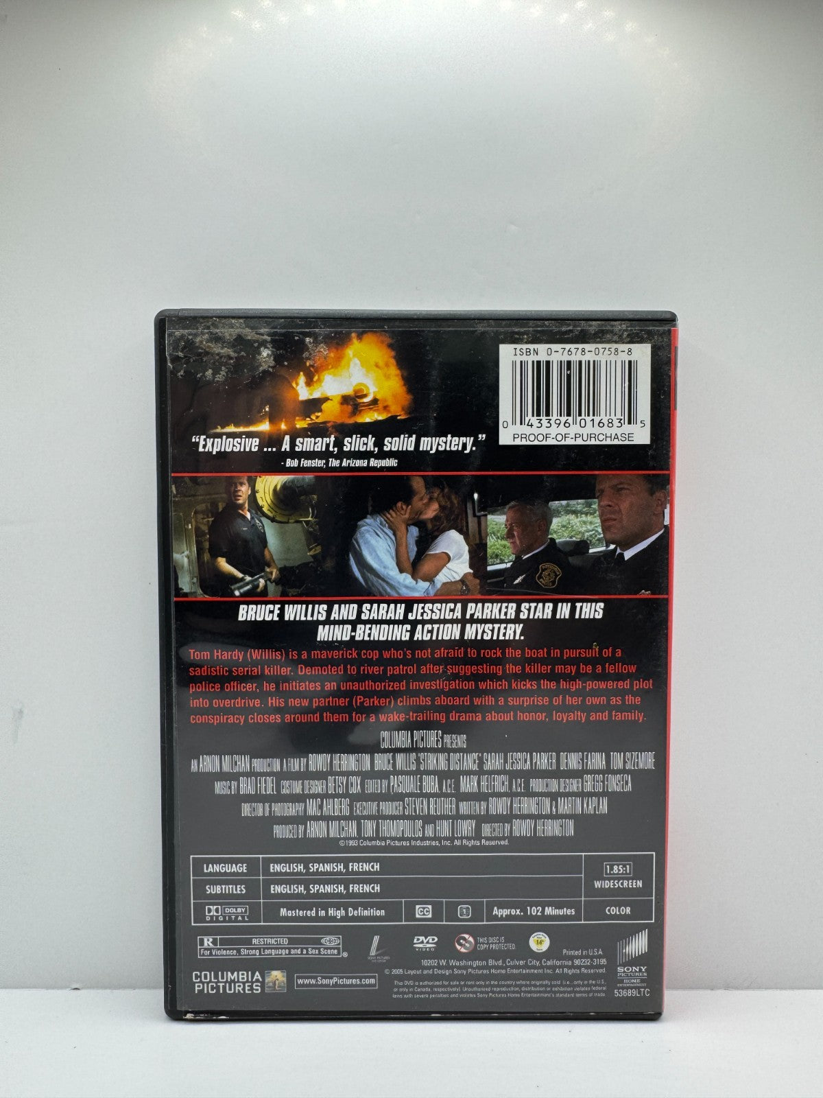Striking Distance (DVD) Bruce Willis Action