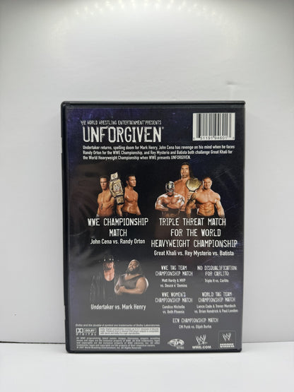 WWE Unforgiven 2007 (DVD) WWE Wrestling