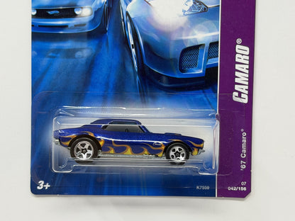 Hot Wheels Camaro 1967 Chevrolet Camaro 1:64 Diecast Blue V2