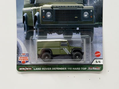 Hot Wheels Premium British Horse Power Land Rover Defender 110 1:64 Diecast