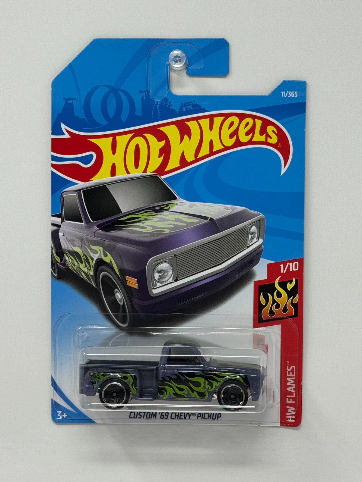 Hot Wheels HW Flames Custom 1969 Chevy Pickup 1:64 Diecast