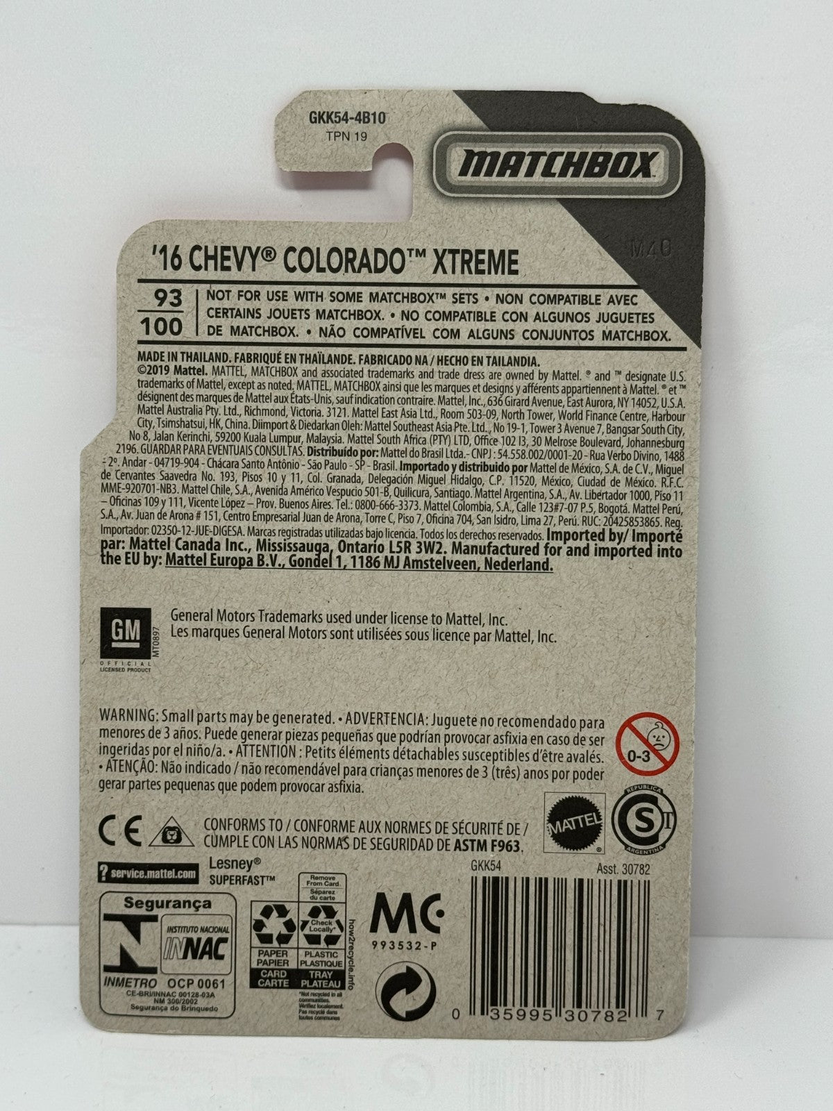 Matchbox MBX Countryside 2016 Chevy Colorado Xtreme 1:64 Diecast