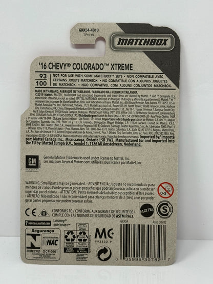 Matchbox MBX Countryside 2016 Chevy Colorado Xtreme 1:64 Diecast