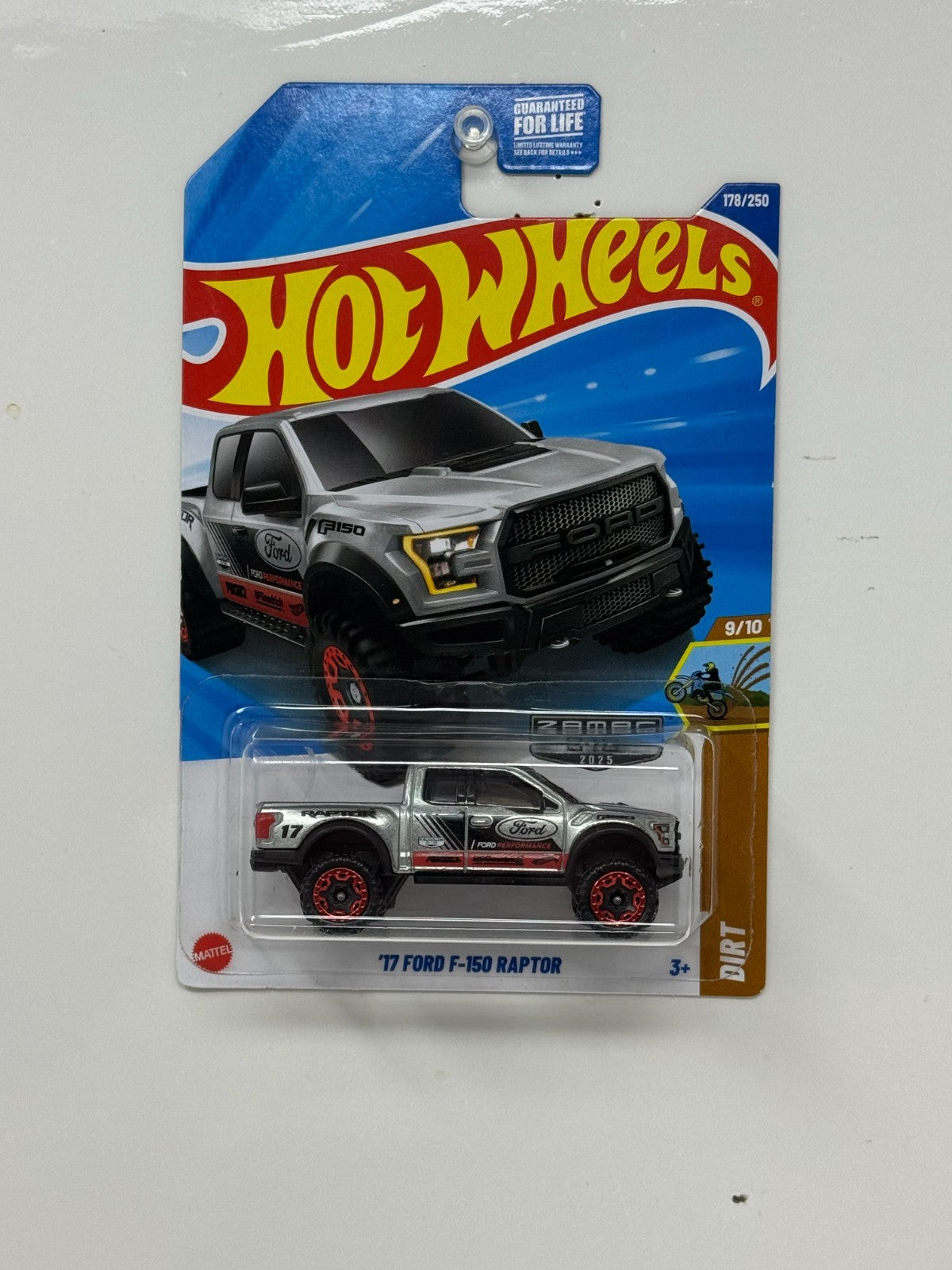 Hot Wheels Dirt 2017 Ford F-150 Raptor ZAMAC 1:64 Diecast