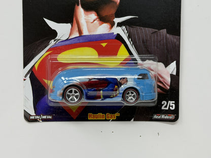 Hot Wheels DC Alex Ross Superman Haulin' Gas 1:64 Diecast Real Riders