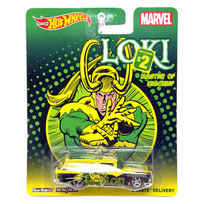 Hot Wheels Marvel Loki 8 Crate Delivery 1:64 Diecast Real Riders