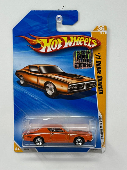 Hot Wheels 2010 New Models 1971 Dodge Charger 1:64 Diecast Factory Sealed