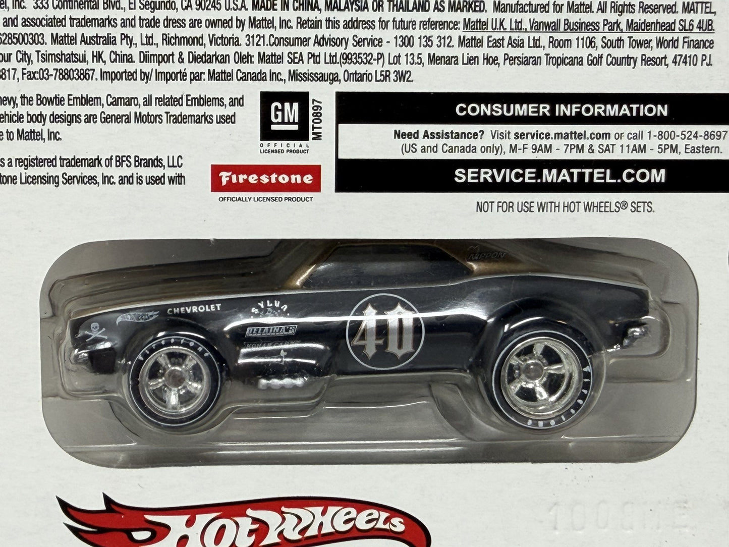 Hot Wheels 2008 Japan Custom Car Show 1967 Chevrolet Camaro 1:64 Diecast #2449