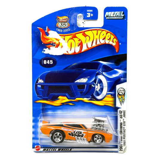 Hot Wheels 2003 First Editions 1969 Pontiac GTO Judge 1:64 Diecast Orange V2