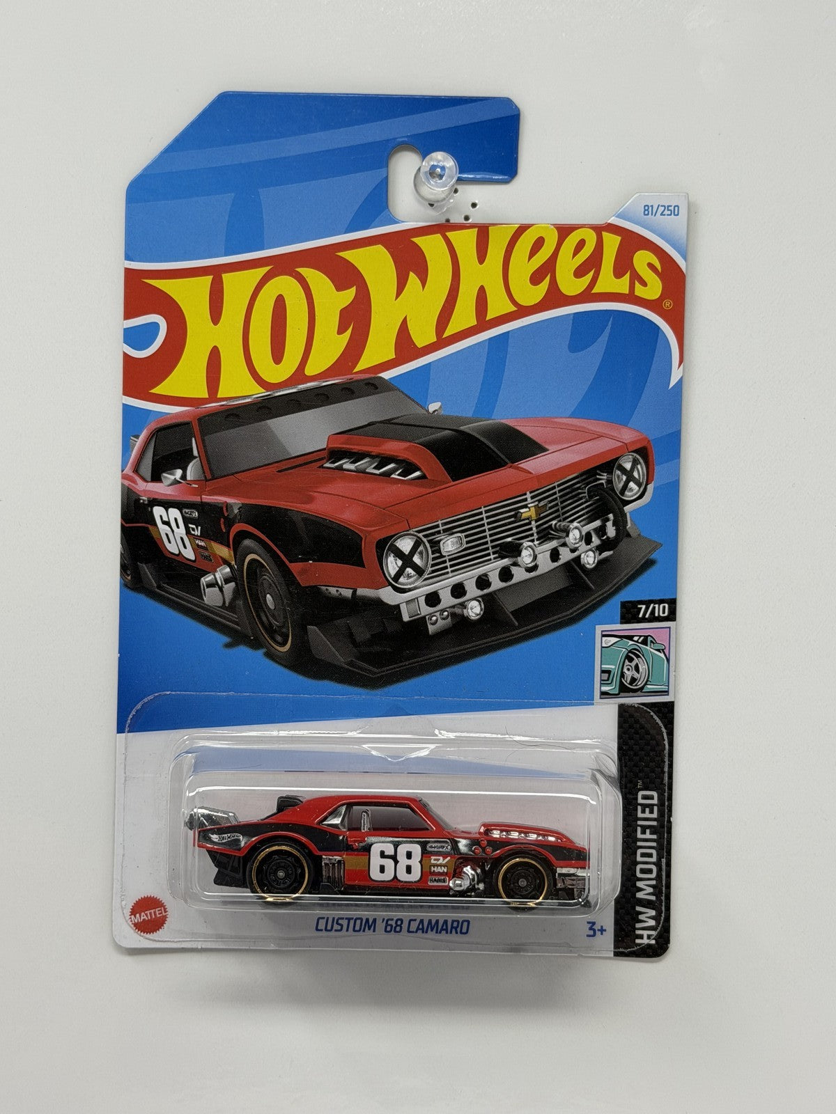 Hot Wheels HW Modified Custom 1968 Camaro 1:64 Diecast Red