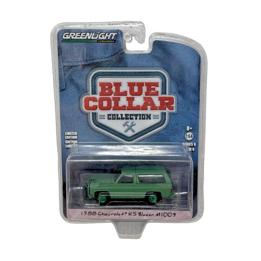 Greenlight Blue Collar 1988 Chevrolet K5 Blazer GREEN MACHINE  1:64 Diecast