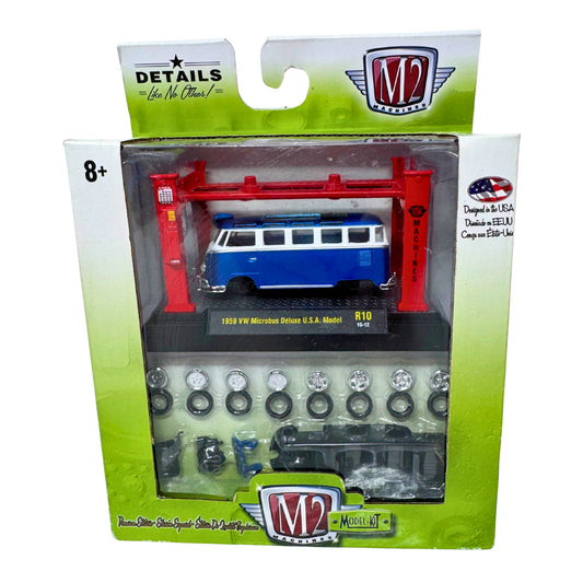 M2 Machines 1959 Volkswagen Microbus Deluxe USA Model Kit 1:64 Diecast