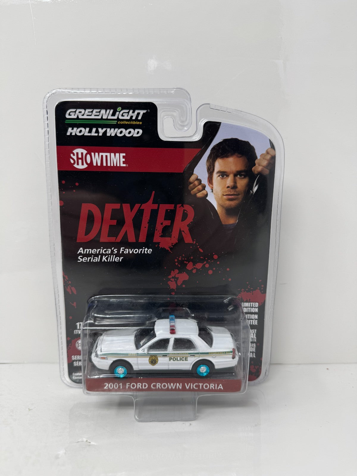 Greenlight Hollywood Dexter 2001 Ford Crown Victoria CHASE 1:64 Diecast