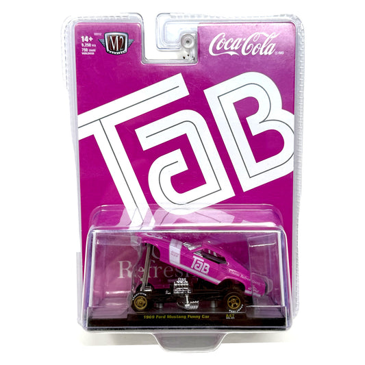 M2 Machines Coca-Cola Tab 1969 Ford Mustang Funny Car 1:64 Diecast