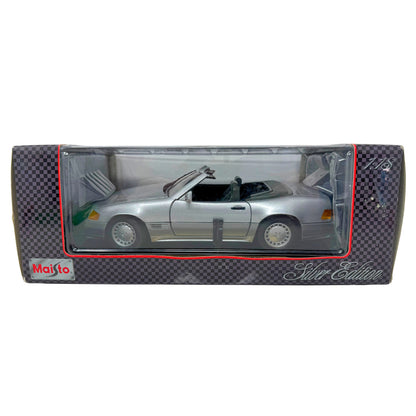 Maisto 1989 Mercedes-Benz 500SL Silver Series 1:18 Diecast