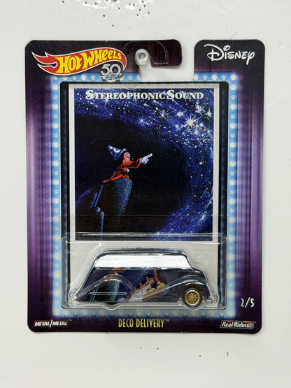 Hot Wheels Disney Fantasia Deco Delivery 1:64 Diecast Real Riders