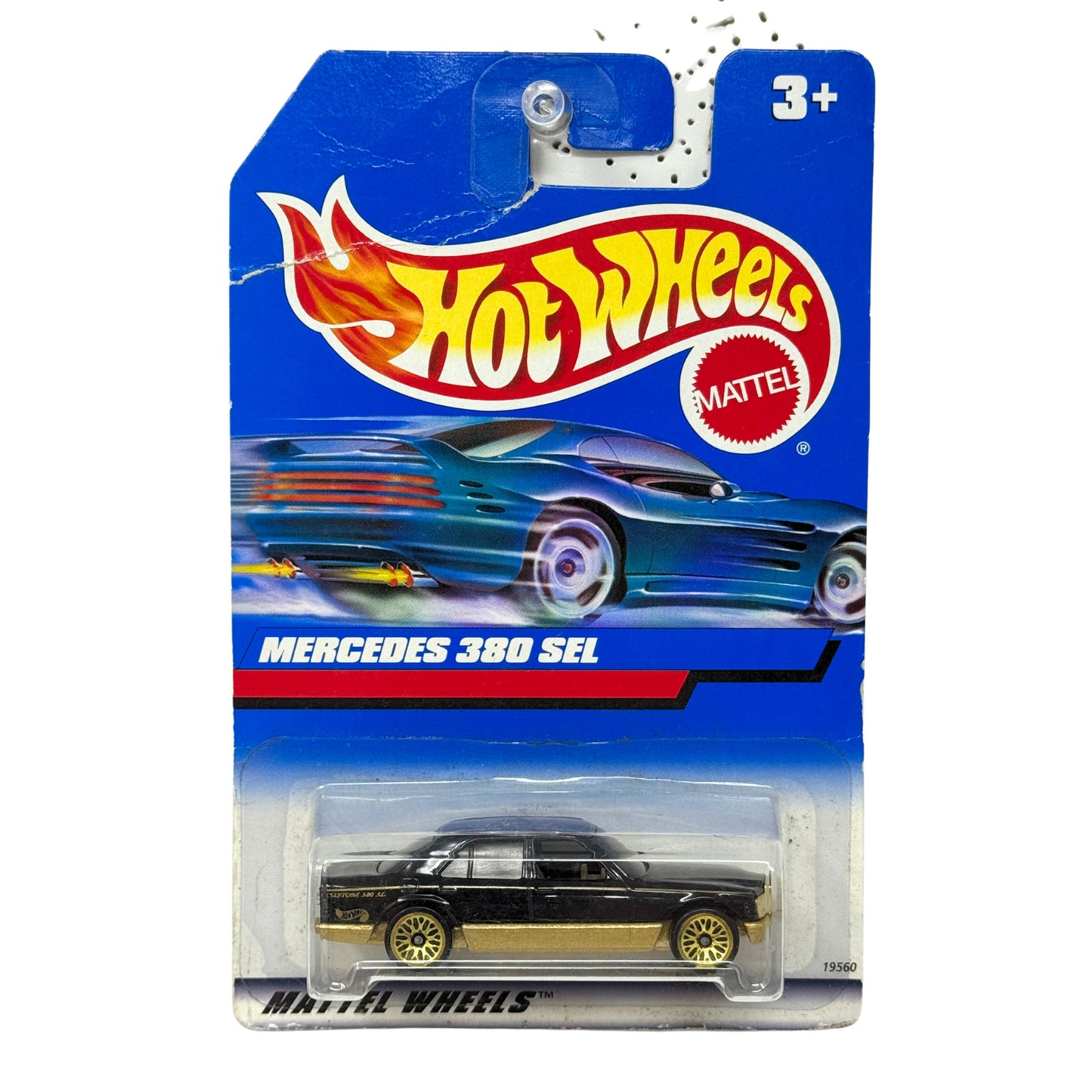 Hot Wheels Mercedes 380 SEL 1:64 Diecast Black Gold
