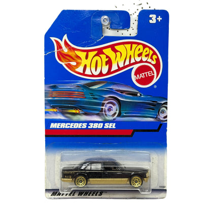 Hot Wheels Mercedes 380 SEL 1:64 Diecast Black Gold