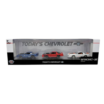 M2 Machines Today's Chevrolet 1985 Chevy Camaro IROC-Z 3 Car Set 1:64 Diecast