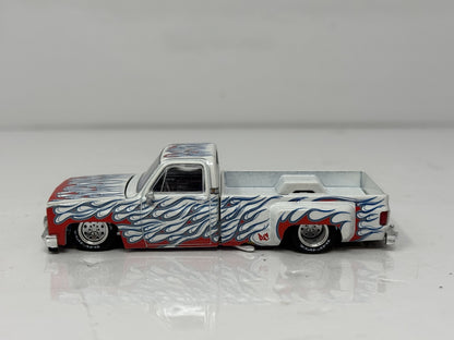 Kaido House MINI GT Chevrolet Silverado Dually On Fire V2 1:64 Diecast