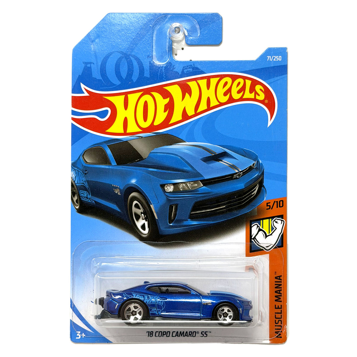 Hot Wheels Muscle Mania 2018 Chevrolet COPO Camaro SS 1:64 Diecast Blue