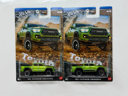 Hot Wheels Silver Series 2020 Toyota Tacoma 164 Diecast Lot of 2 w/ Tampo ERROR