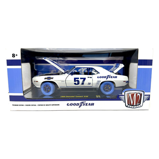 M2 Machines Goodyear 1969 Chevrolet Camaro Z28 CHASE 1:24 Diecast