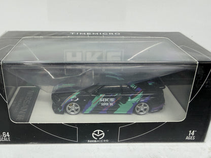 Time Micro HKS Nissan Skyline GT-R R34 Black 1:64 Diecast