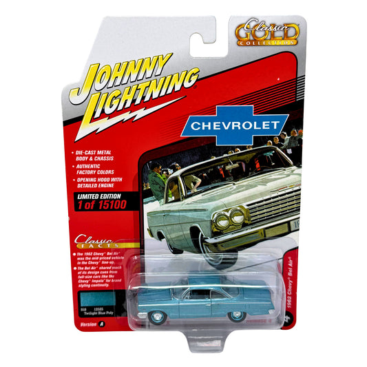 Johnny Lightning Classic Gold 1962 Chevy Bel Air 1:64 Diecast