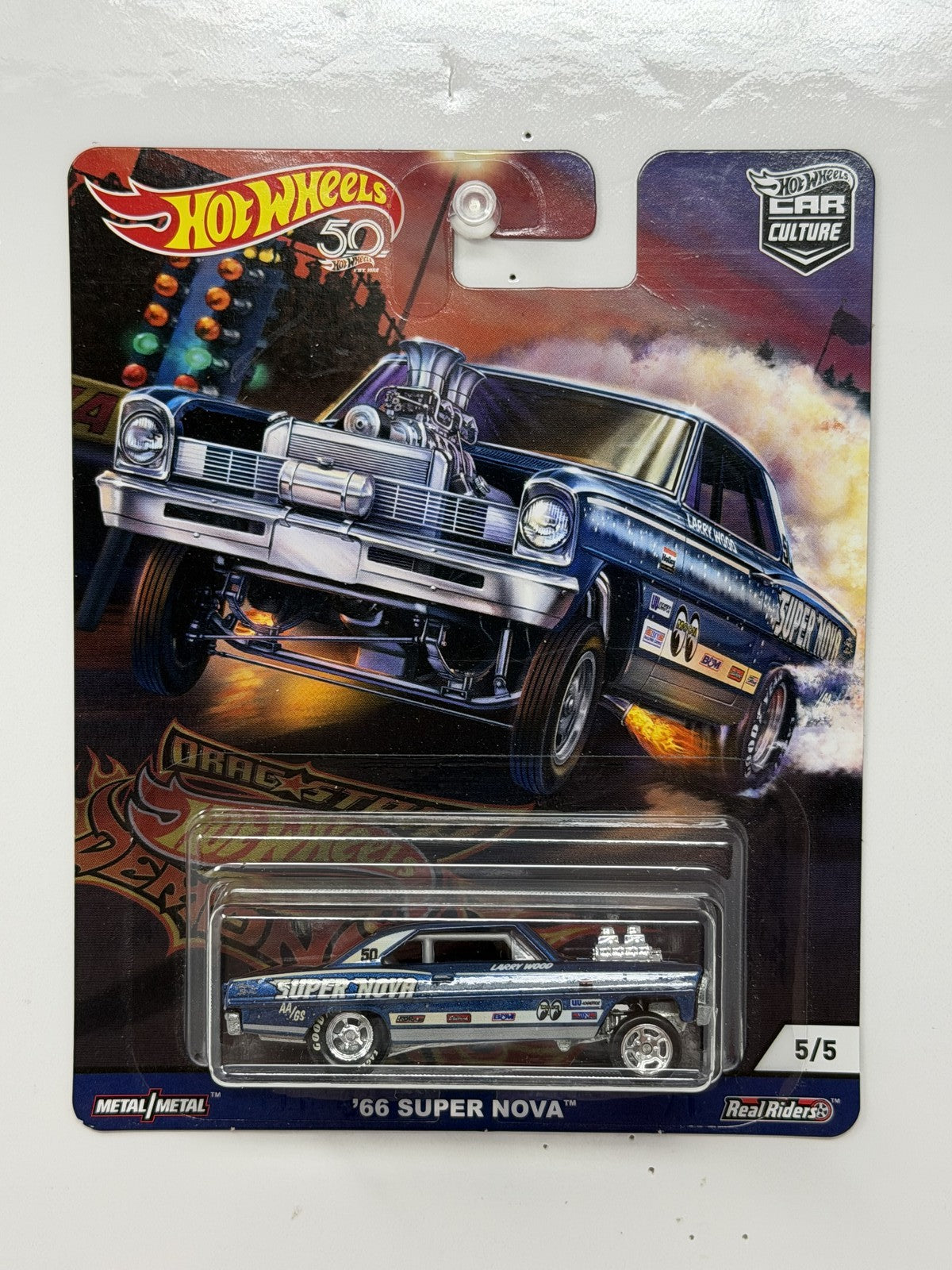 Hot Wheels Drag Strip Demons 1966 Super Nova 1:64 Diecast Real Riders