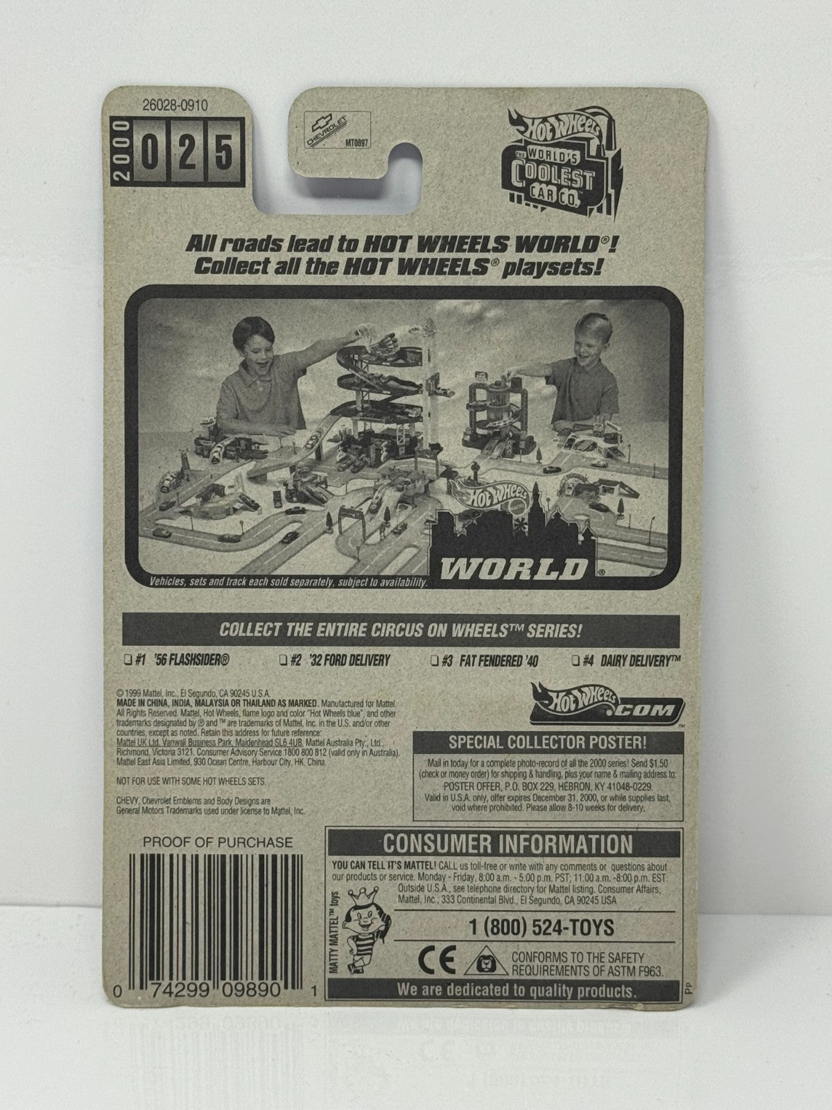 Hot Wheels Circus On Wheels Series 1956 Flashsider 1:64 Diecast