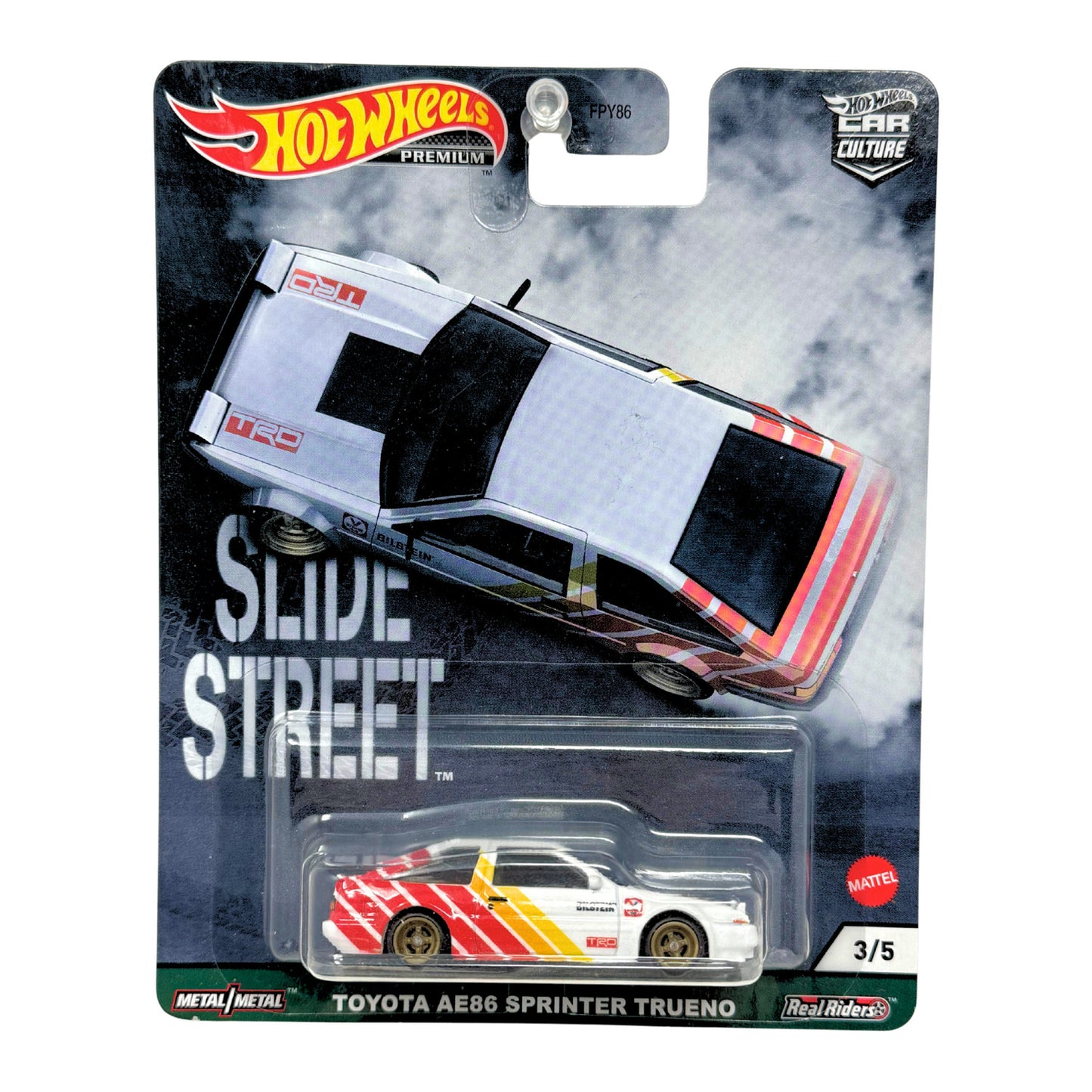 Hot Wheels Premium Slide Street Toyota AE86 Sprinter Trueno 1:64 Diecast