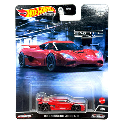 Hot Wheels Premium Exotic Envy Koenigsegg Agera R 1:64 Diecast
