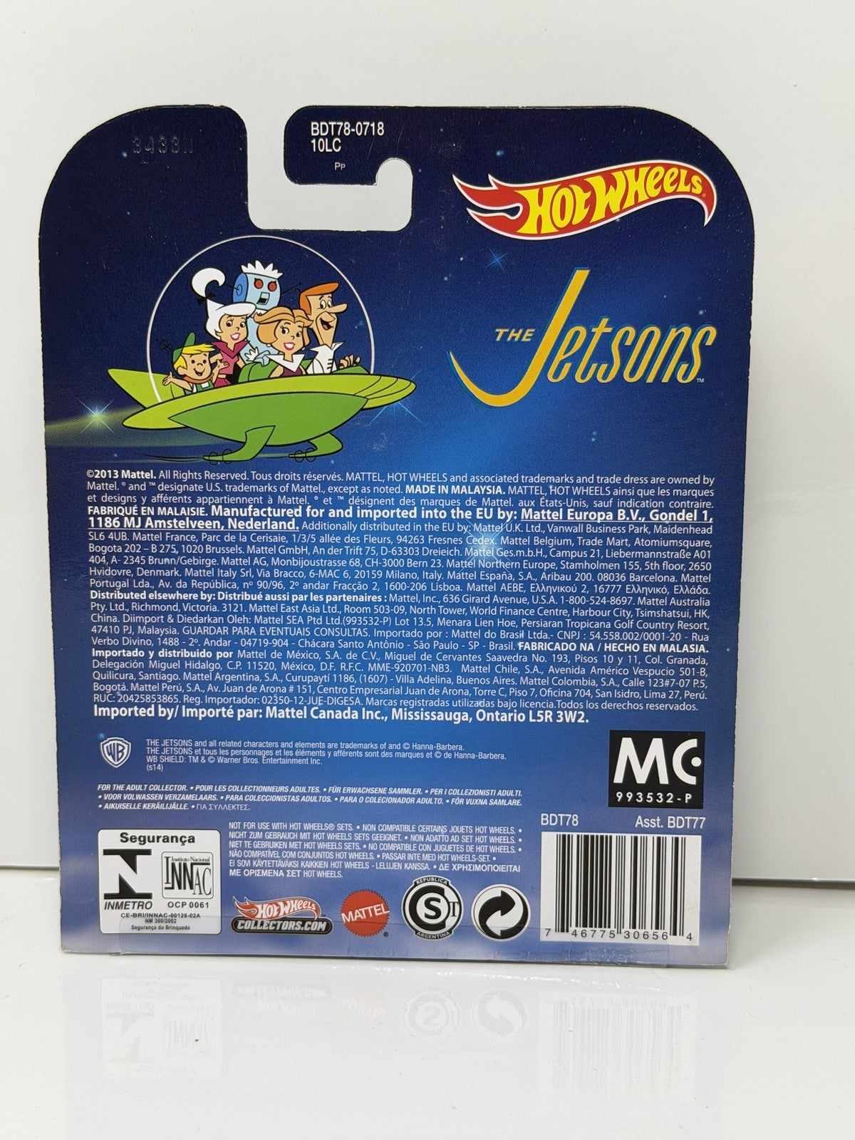 Hot Wheels Retro Entertainment The Jetsons Capsule Car 1:64 Diecast Green