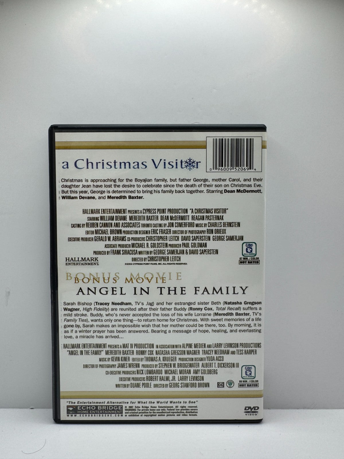Angel In The Family Christmas Visitor (DVD) Hallmark Christmas