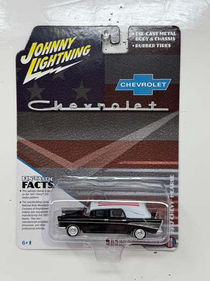 Johnny Lightning Chevrolet 1957 Chevy Hearse Black 1:64 Diecast
