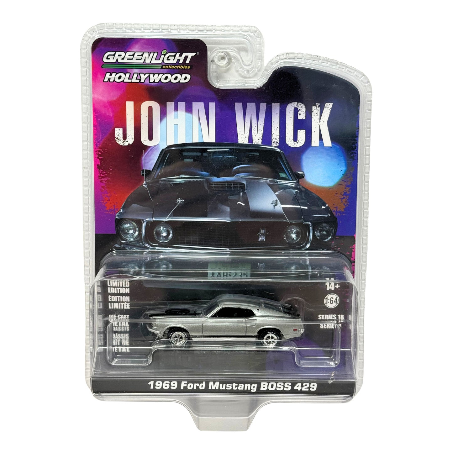 Greenlight Hollywood John Wick 1969 Ford Mustang Boss 429 1:64 Diecast