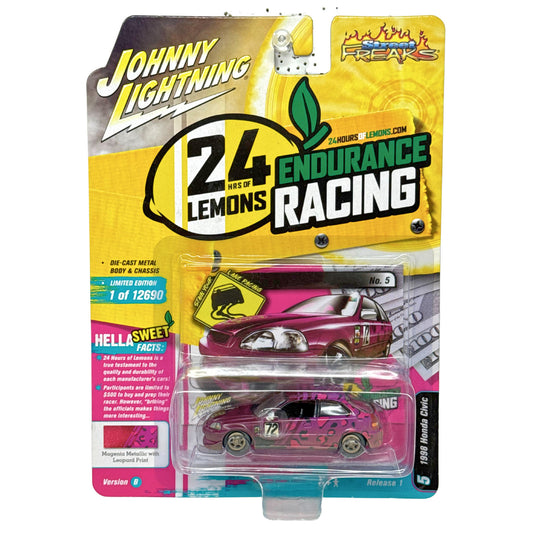 Johnny Lightning 24 Hrs of Lemons 1998 Honda Civic 1:64 Diecast Version B