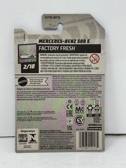 Hot Wheels Factory Fresh Mercedes-Benz 500 E 1:64 Diecast Red