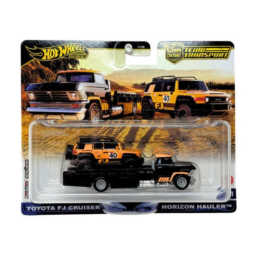 Hot Wheels Premium Team Transport Toyota FJ Cruiser Horizon Hauler 1:64 Diecast