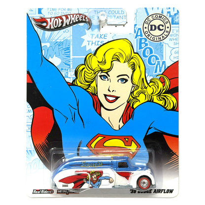 Hot Wheels DC Originals Supergirl 1938 Dodge Airflow 1:64 Diecast Real Riders