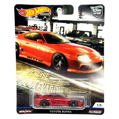 Hot Wheels Premium Cruise Boulevard Toyota Supra 1:64 Diecast