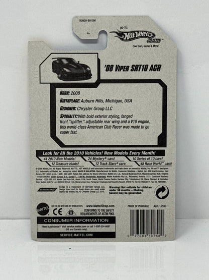 Hot Wheels Dream Garage 2008 Dodge Viper SRT10 ACR 1:64 Diecast Factory Sealed
