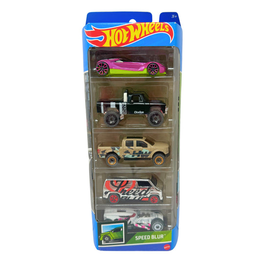 Hot Wheels Speed Blur 5-Pack Gift Set 1:64 Diecast