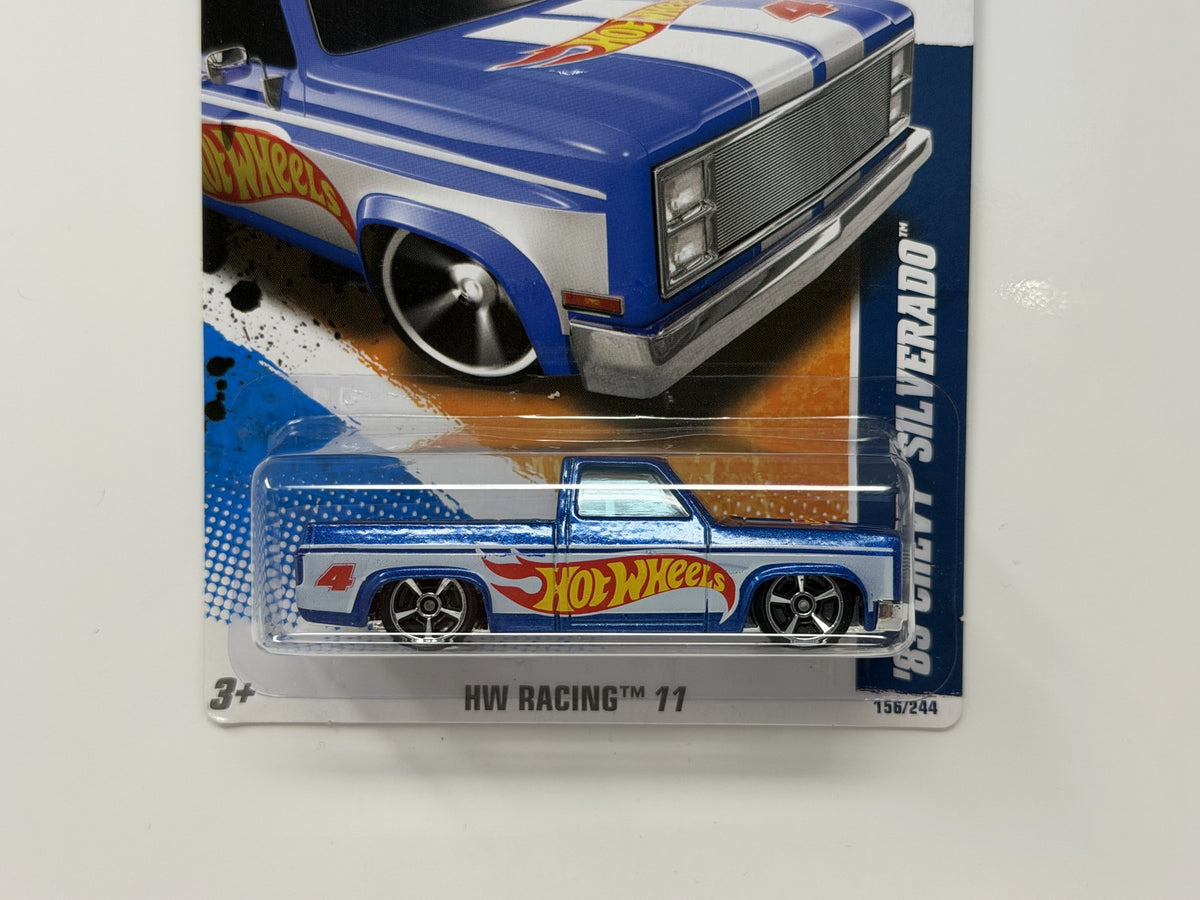 Hot Wheels HW Racing 2011 1983 Chevy Silverado 1:64 Diecast Blue V2